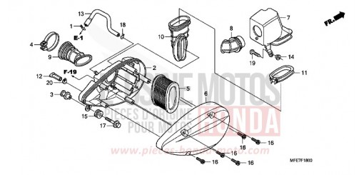 AIR CLEANER VT750C27 de 2007